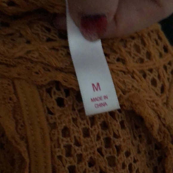 🌶2/$10xhilaration NWOT Sleeveless Crotchet Lined Lace Keyhole Top  X S - Picture 7 of 11